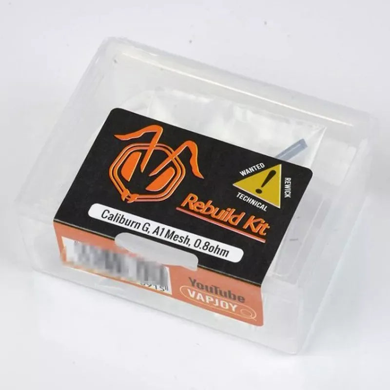 IVG Caliburn G A1 Mesh 0.8Ω rebuild coil kit for vape devices, with replacement coils for enhanced flavor and vapor production.
