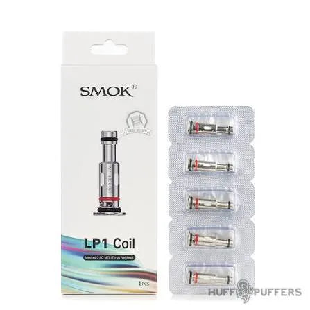 IVG SMOK LP1 Replacement Coils 5 Pack for Novo 4 vape device, showing coil design and packaging for Luxe Vape India