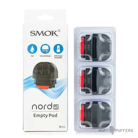 IVG coil for SMOK Nord 5 empty replacement pod, 5ml capacity, 3-pack, compatible with Luxe Vape India e-cigarettes