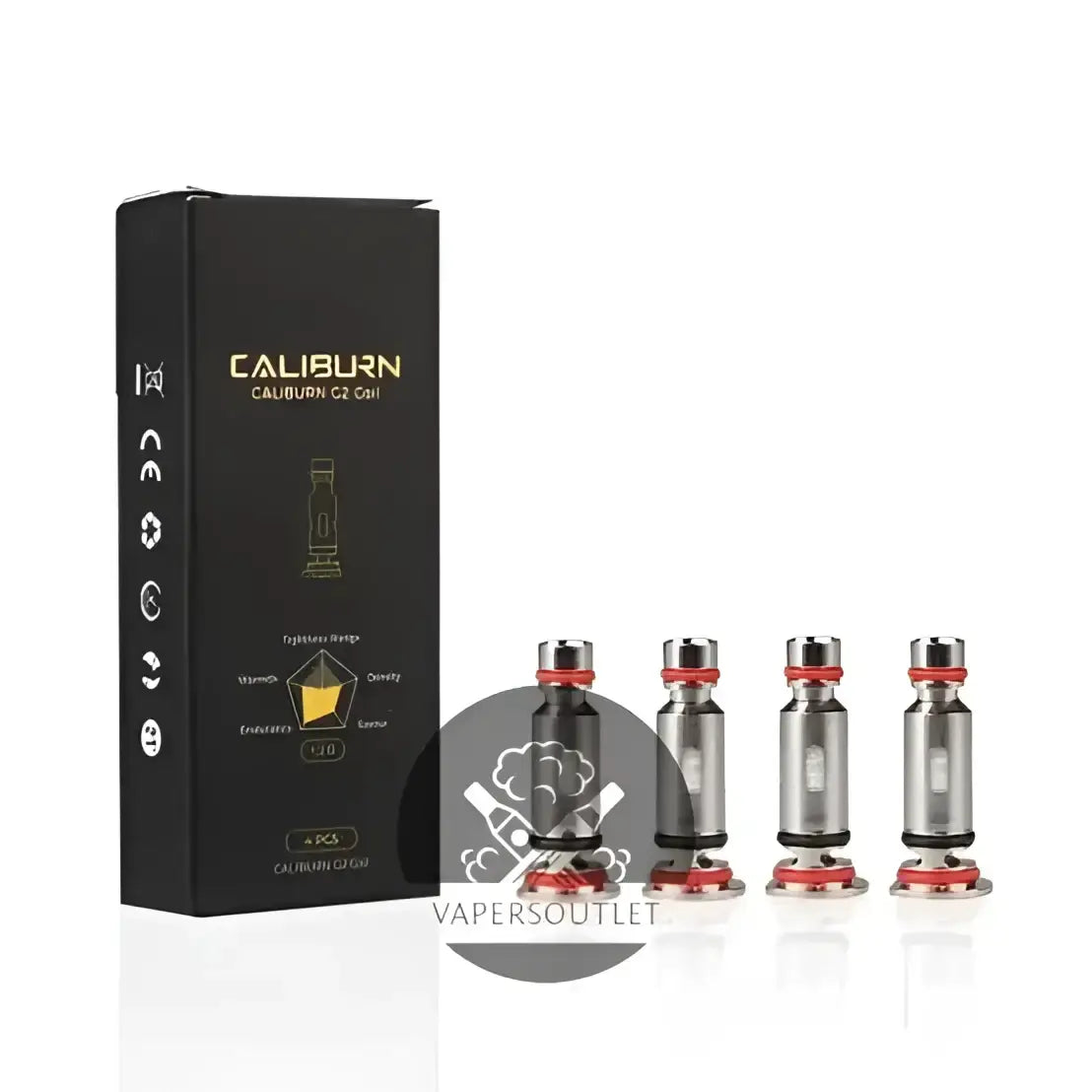 IVG Caliburn G2 replacement coil, 1.2Ω MTL vape coil for Uwell Caliburn G2 device, shown in the image.