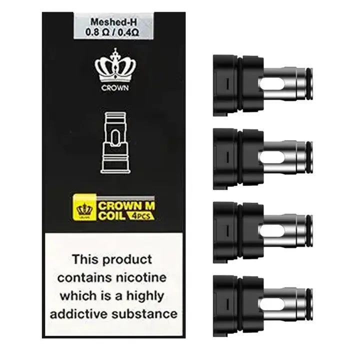 IVG Uwell Crown M replacement coil for vape devices, showing the coil’s design and packaging.