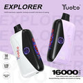 IVG Yuoto Explorer 16000 Puffs disposable vape with watermelon ice flavor, LED screen, 50mg nic salt, designed for Luxe Vape India.