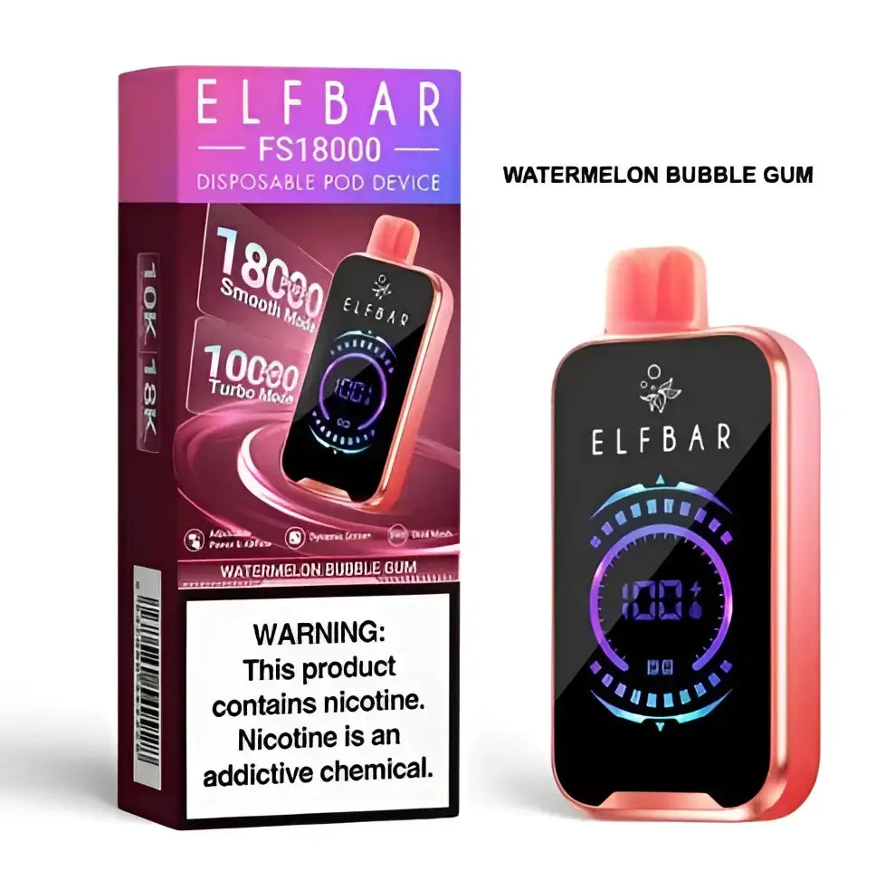 IVG Elfbar FS disposable vape in blackcurrant and cranberry flavor, rechargeable high puff device, ideal for vaping enthusiasts.
