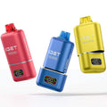 IVG IGET Move B50000 disposable vape with pineapple ice, melon, and banana flavors, featuring a smart display and sleek design.