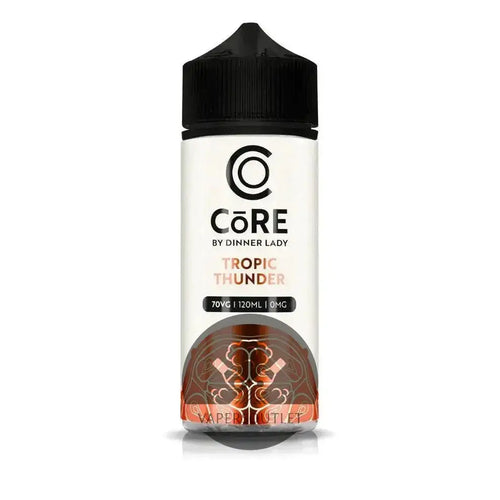 Core by Dinner Lady Tropic Thunder vanilla custard vape juice in 120ML freebase e-liquid bottle by IVG.