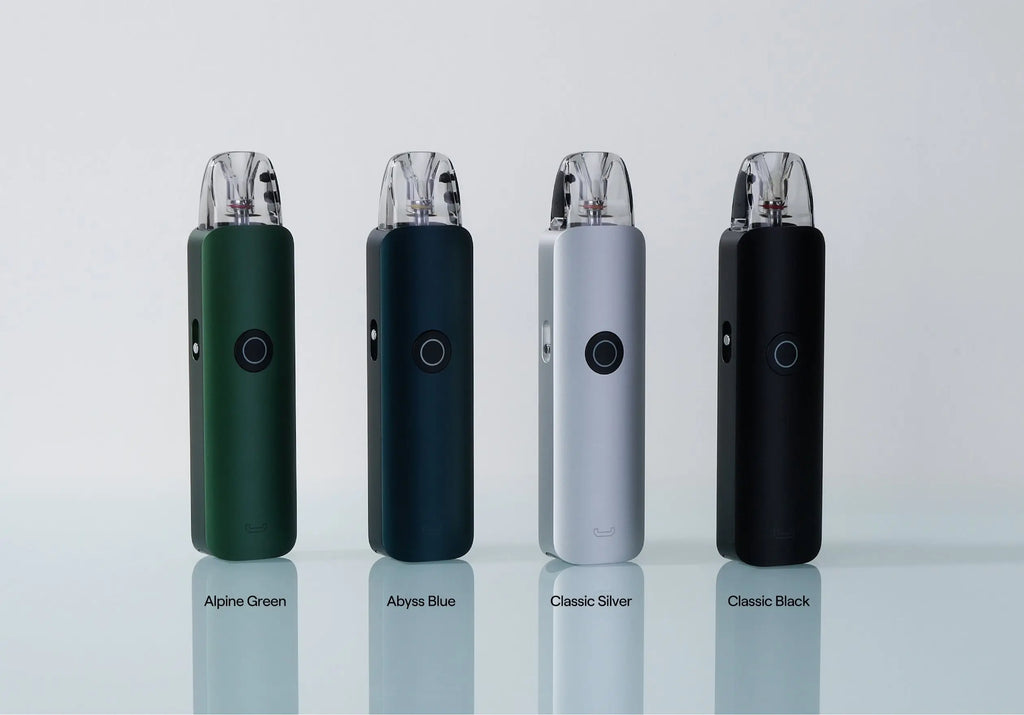 IVG Uwell Caliburn G4 Classic Pod System Kit in alpine green with 1400mAh battery and 3ml tank for vaping.