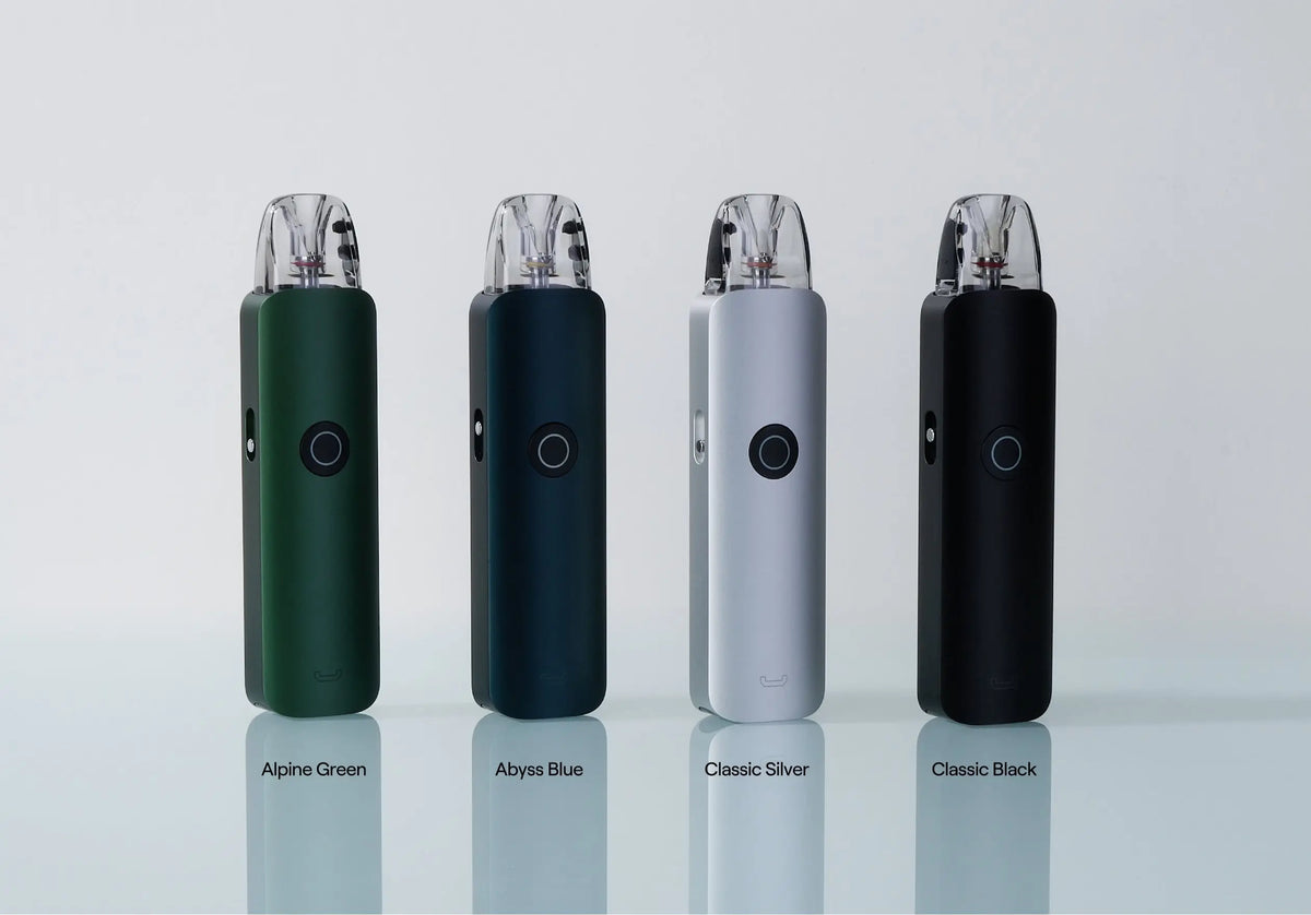 IVG Uwell Caliburn G4 Classic Pod System Kit in alpine green with 1400mAh battery and 3ml tank for vaping.