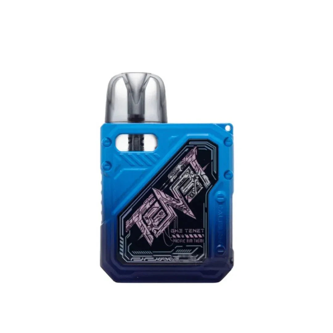 Black Uwell Caliburn GK3 Tenet Pod Kit by IVG, compact vape device with sleek design and detailed mouthpiece.