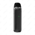 IVG Vaporesso Luxe QS Pod Kit in black featuring a sleek design, 1000mAh battery, compact vape device for easy vaping.