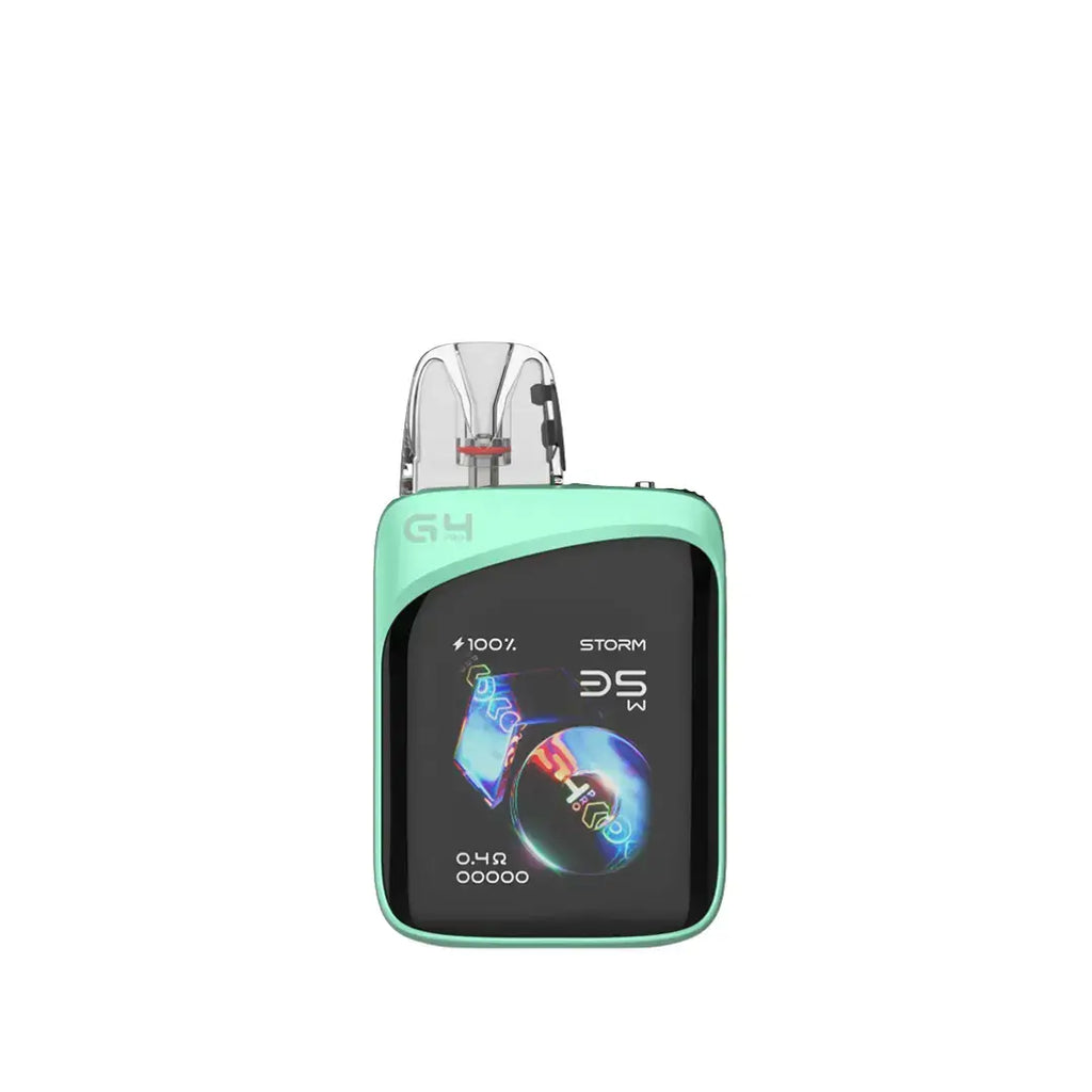 IVG Uwell Caliburn G4 Pro KOKO Pod System Kit with coral pink finish and 2000mAh battery, advanced vape device.