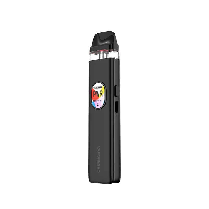 IVG Vaporesso XROS 5 Pod Kit in cosmic black, featuring compact design and pod system for easy vaping.