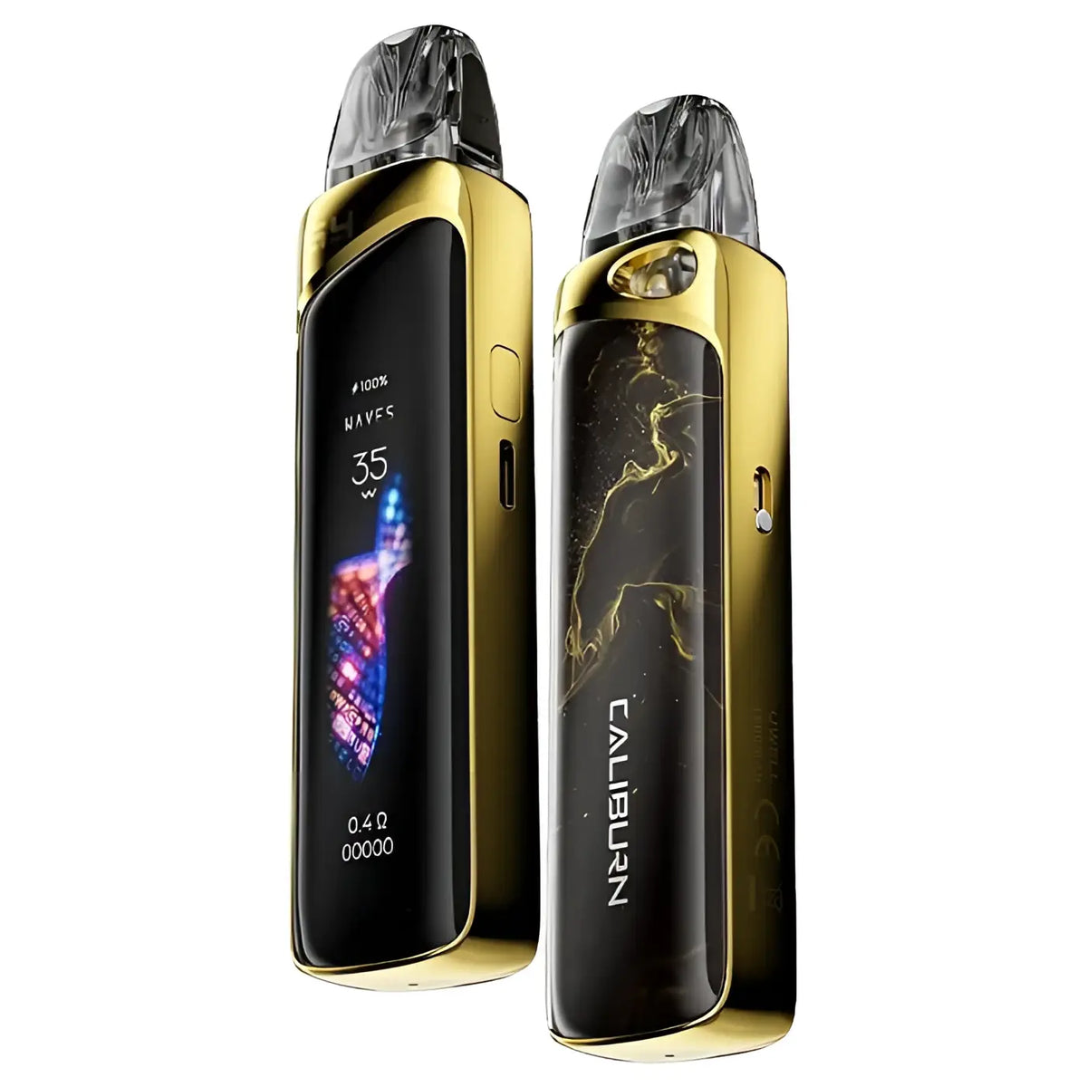 IVG Uwell Caliburn G4 Pro Pod Kit in pearl white, compact vape device with sleek design for easy vaping.