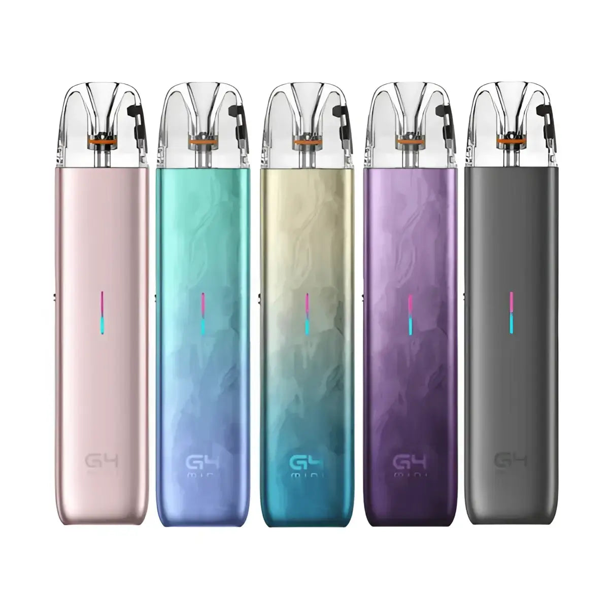 IVG Uwell Caliburn G4 Mini 35W pod kit with purple design, compact vape device, 1100mAh battery, suitable for vaping enthusiasts.