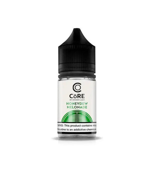 IVG Core Salt Dinner Lady Honeydew Melonade NIC SALT vape bottle with 20MG, 30MG, or 50MG nicotine strength, 30ML size.