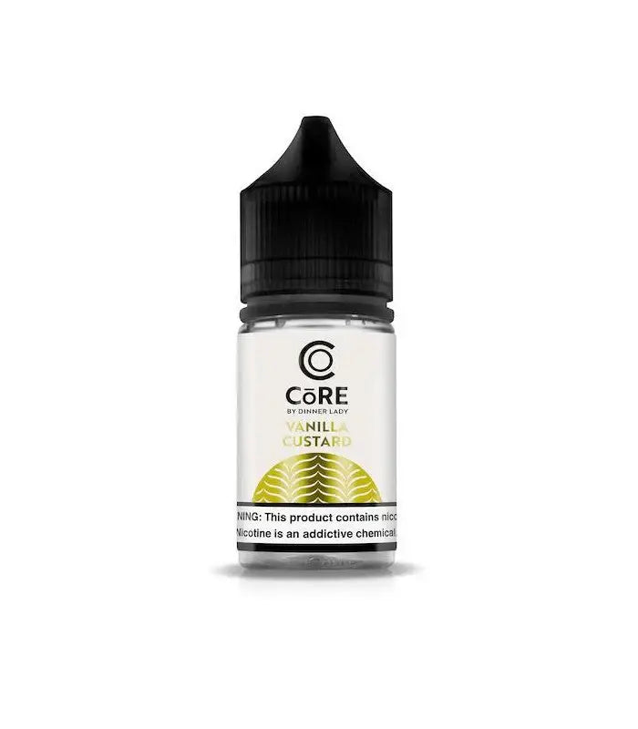 IVG Core Salt by Dinner Lady Vanilla Custard NIC SALT 30ML in 20MG, 30MG, 50MG nicotine strength, Luxe Vape India