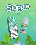 IVG Slapple Mint Nic Salt Vape Juice 30ML bottle with mint flavor, available in 30MG and 50MG nicotine strengths.