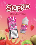 IVG Slapple Strawberry Kiwi Nic Salt vape juice 30ML in 30MG and 50MG, featuring fresh strawberry and kiwi flavor.