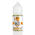 IVG I Love Salts Tropic Mango Nic Salt vape juice bottle with 30ml size, 25MG or 50MG nicotine, in a clear display.