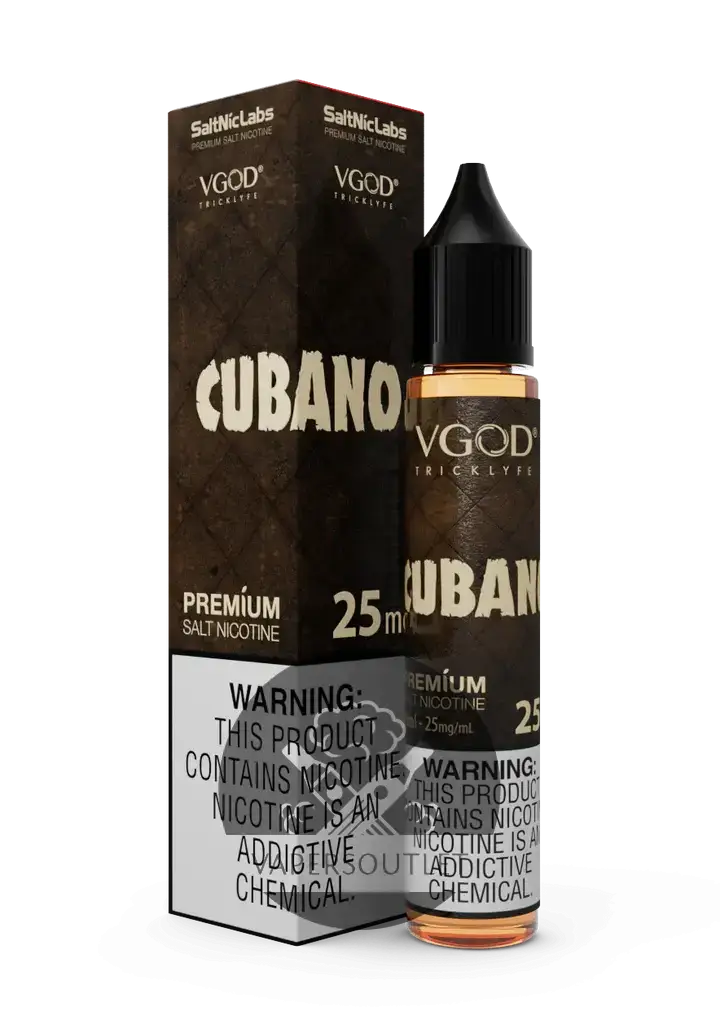 IVG SaltNic Cubano vape juice in 30ml bottle, available in 25mg and 50mg nicotine strength, for smooth vaping.
