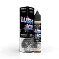 IVG Salt Nic Lush Ice vape juice 30ml bottle with 25mg and 50mg nicotine salts, featuring refreshing menthol and fruit flavors.