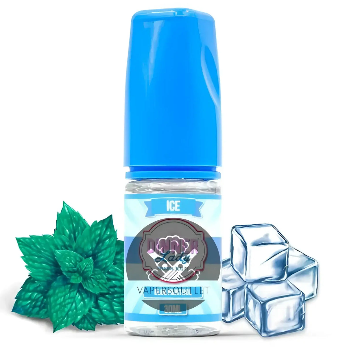 Blue Menthol NIC Salt 30ml by IVG, 50mg, featuring a blue menthol flavor in a sleek e-liquid bottle.