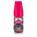 IVG Dinner Lady Watermelon Slices Ice Nic Salt e-liquid bottle with watermelon slices and icy flavor illustration.