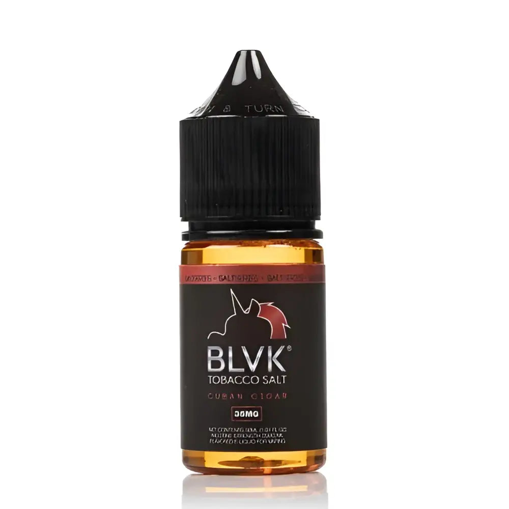 IVG BLVK Unicorn Caramel Tobacco NIC SALT vape juice bottle with caramel and tobacco flavor, 30ml, 35MG or 50MG nic strength.