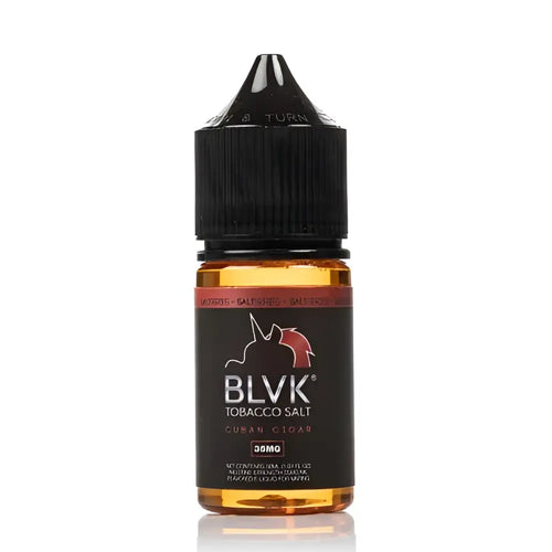 IVG BLVK Unicorn Caramel Tobacco NIC SALT vape juice bottle with caramel and tobacco flavor, 30ml, 35MG or 50MG nic strength.