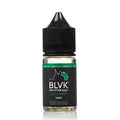 IVG BLVK Unicorn Icy Cucumber NIC Salt vape juice bottle with 30ML label, featuring icy cucumber flavor and nicotine strength options.
