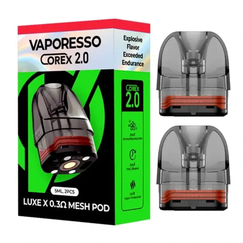 IVG refillable pod for Vaporesso Luxe X and Luxe XR, 0.4 ohm replacement cartridge for Luxe vape devices.
