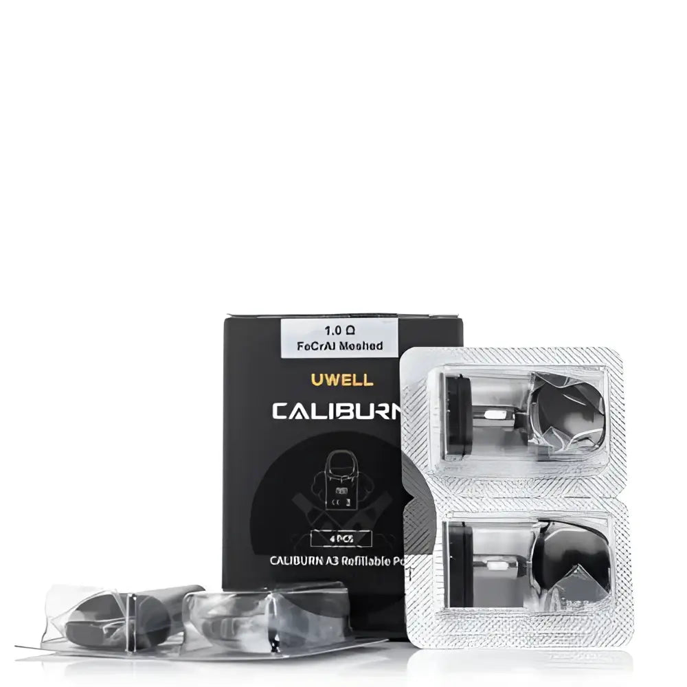 IVG Caliburn A3 AK3 replacement vape pod, 1-ohm pod for Uwell Caliburn A3/AK3, designed for easy refill and smooth vaping.