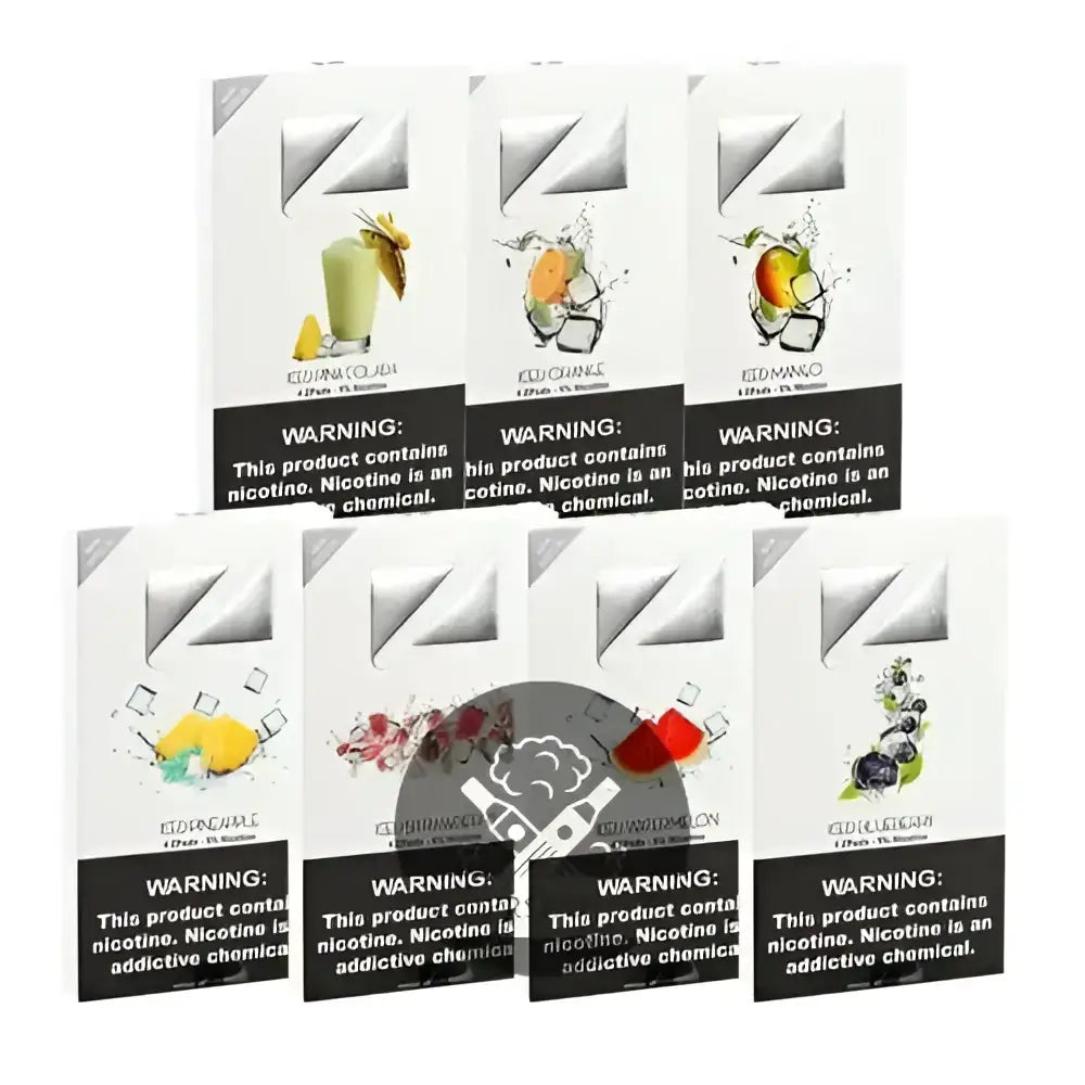 IVG ZIIP Pods with 5% nicotine, Juul-compatible pre-filled vape pods featuring iced watermelon flavor.
