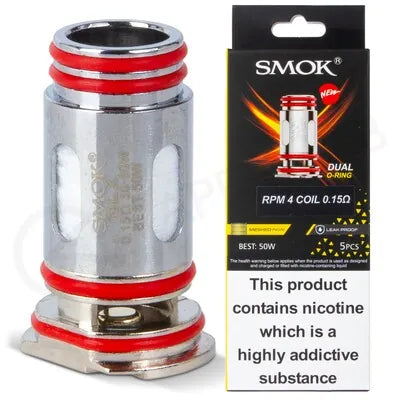 IVG SMOK Nord 6 RPM 4 Mesh replacement coils, 0.6Ω and 0.15Ω, for vape device, shown in a clear image.